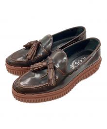 TOD'S（トッズ）の古着「タッセルローファー」｜ブラウン