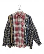 Rebuild by Needlesリビルドバイニードルス）の古着「Flannel Shirt - 7 Cuts Zipped Wide Shirt」｜マルチカラー