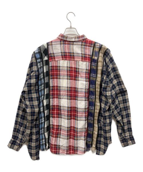 Rebuild by Needles（リビルドバイニードルス）Rebuild by Needles (リビルドバイニードルス) Flannel Shirt - 7 Cuts Zipped Wide Shirt マルチカラー サイズ:なしの古着・服飾アイテム