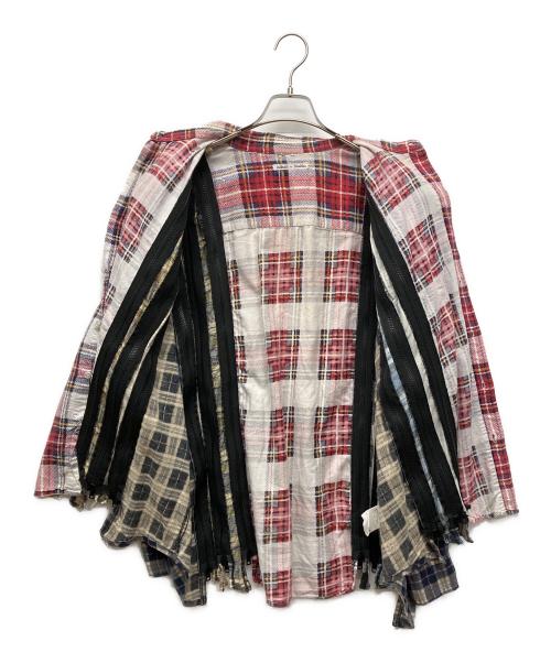 Rebuild by Needles（リビルドバイニードルス）Rebuild by Needles (リビルドバイニードルス) Flannel Shirt - 7 Cuts Zipped Wide Shirt マルチカラー サイズ:なしの古着・服飾アイテム