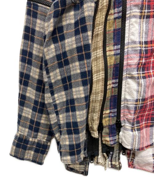 Rebuild by Needles（リビルドバイニードルス）Rebuild by Needles (リビルドバイニードルス) Flannel Shirt - 7 Cuts Zipped Wide Shirt マルチカラー サイズ:なしの古着・服飾アイテム