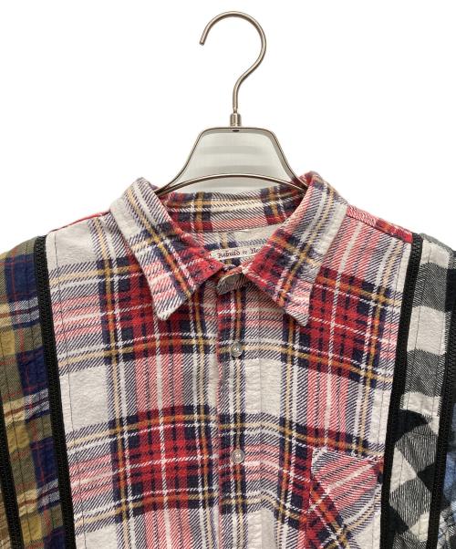 Rebuild by Needles（リビルドバイニードルス）Rebuild by Needles (リビルドバイニードルス) Flannel Shirt - 7 Cuts Zipped Wide Shirt マルチカラー サイズ:なしの古着・服飾アイテム