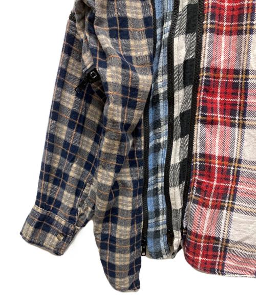 Rebuild by Needles（リビルドバイニードルス）Rebuild by Needles (リビルドバイニードルス) Flannel Shirt - 7 Cuts Zipped Wide Shirt マルチカラー サイズ:なしの古着・服飾アイテム