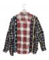 Rebuild by Needles (リビルドバイニードルス) Flannel Shirt - 7 Cuts Zipped Wide Shirt マルチカラー サイズ:なし：15000円