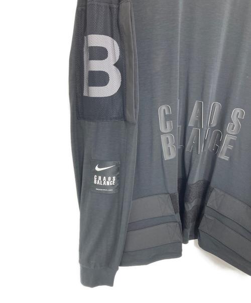 NIKE（ナイキ）NIKE (ナイキ) UNDERCOVER (アンダーカバー) Printing Splicing Sports Round Neck Pullover ブラック サイズ:XXLの古着・服飾アイテム