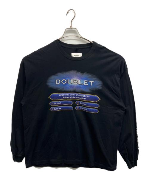 doublet（ダブレット）doublet (ダブレット) WISM (ウィズム) Fifty:Fif-Tshirt ブラック サイズ:Lの古着・服飾アイテム