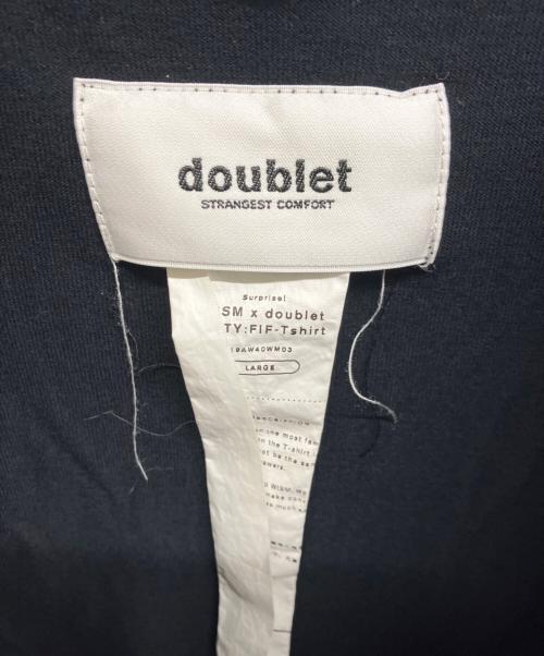 doublet（ダブレット）doublet (ダブレット) WISM (ウィズム) Fifty:Fif-Tshirt ブラック サイズ:Lの古着・服飾アイテム