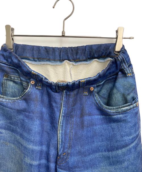 TALKING ABOUT THE ABSTRACTION（トーキング アバウト ジ アブストラクション）TALKING ABOUT THE ABSTRACTION (トーキング アバウト ジ アブストラクション) トロンプルイユスウェットパンツ インディゴ サイズ:1の古着・服飾アイテム