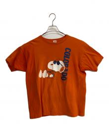 Champion（チャンピオン）の古着「SNOOPY Tシャツ」｜オレンジ