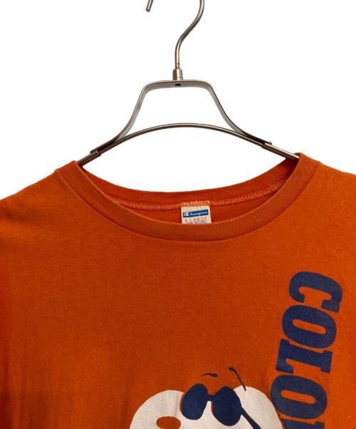 Champion（チャンピオン）Champion (チャンピオン) SNOOPY Tシャツ オレンジ サイズ:X-LARGEの古着・服飾アイテム