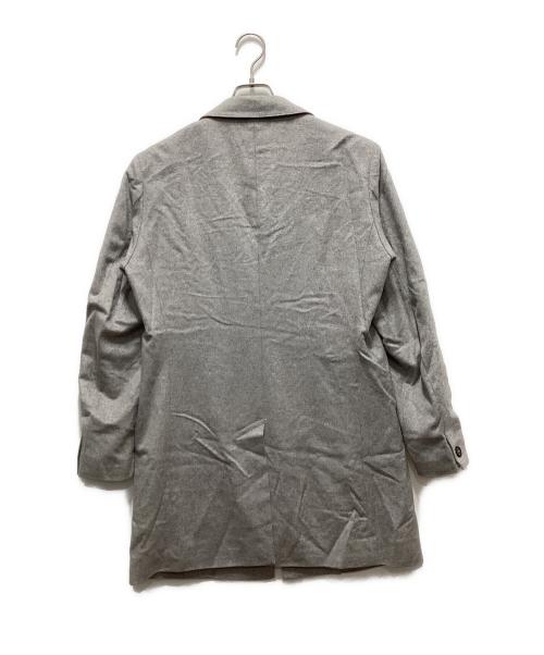 BLACK LABEL CRESTBRIDGE（ブラックレーベル クレストブリッジ）BLACK LABEL CRESTBRIDGE (ブラックレーベル クレストブリッジ) カシミヤ混チェスターコート グレー サイズ:Mの古着・服飾アイテム