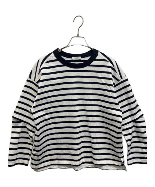 near.nippon（ニアーニッポン）near.nippon (ニアーニッポン) ホールエルボーロンTシャツ ネイビー サイズ:Freeの古着・服飾アイテム
