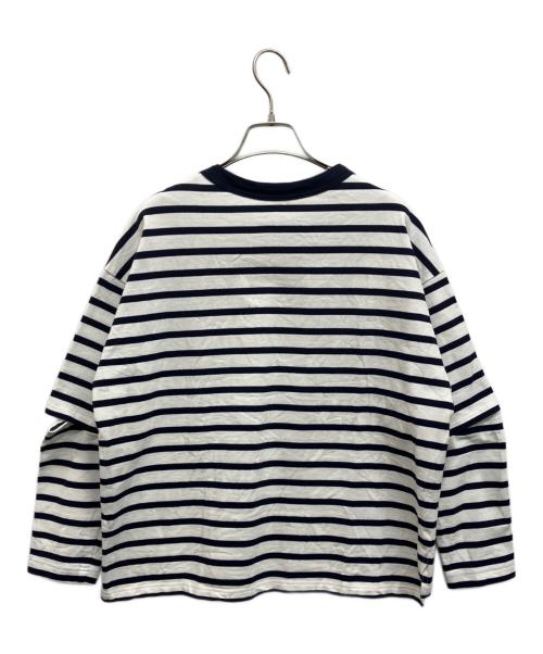 near.nippon（ニアーニッポン）near.nippon (ニアーニッポン) ホールエルボーロンTシャツ ネイビー サイズ:Freeの古着・服飾アイテム