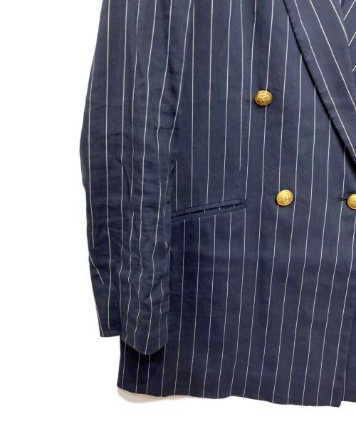 MUSE de Deuxieme Classe（ミューズ ドゥーズィエム クラス）MUSE de Deuxieme Classe (ミューズ ドゥーズィエム クラス) 金釦リネン混テーラードジャケット ネイビー サイズ:38の古着・服飾アイテム