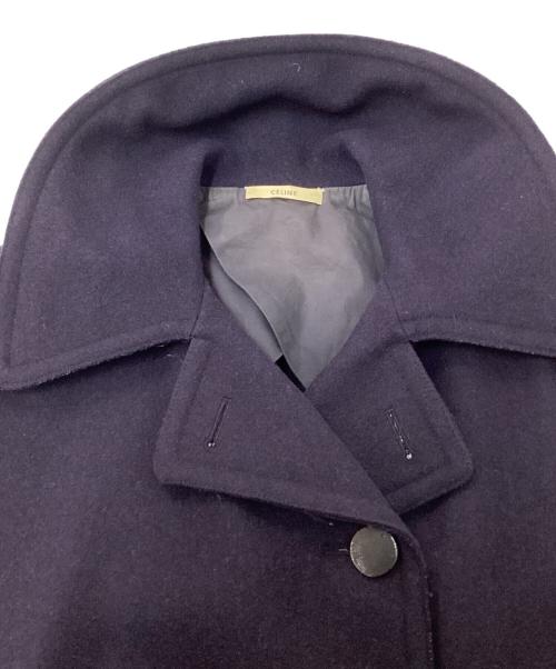 CELINE（セリーヌ）CELINE (セリーヌ) メルトンコート　フィービー期 ネイビー サイズ:38の古着・服飾アイテム
