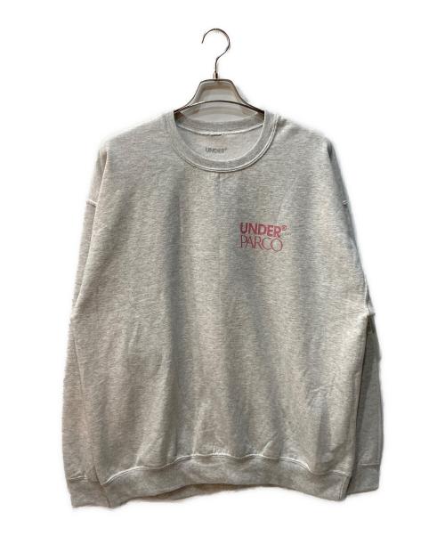 UNDER R Art by Alexis Ross（アレクシスロス）UNDER R Art by Alexis Ross (アレクシスロス) PARCO クルー ネック スウェット グレー サイズ:XLの古着・服飾アイテム