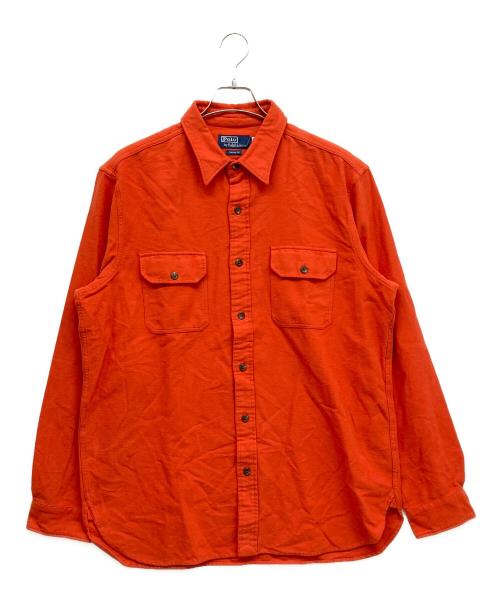 POLO RALPH LAUREN（ポロ・ラルフローレン）POLO RALPH LAUREN (ポロ・ラルフローレン) ネルシャツ オレンジ サイズ:Lの古着・服飾アイテム