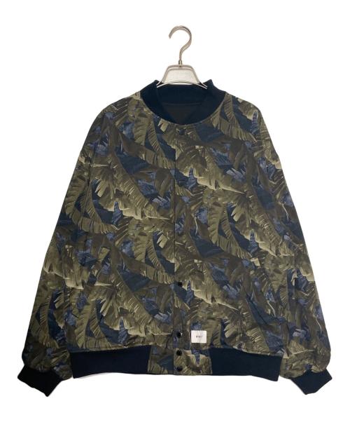 WTAPS（ダブルタップス）WTAPS (ダブルタップス) Team Jacket CTPL Twill PRTC グリーン×ネイビー サイズ:03の古着・服飾アイテム