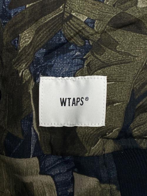 WTAPS（ダブルタップス）WTAPS (ダブルタップス) Team Jacket CTPL Twill PRTC グリーン×ネイビー サイズ:03の古着・服飾アイテム