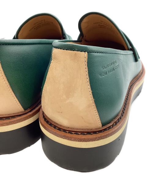 Saturdays NYC（サタデーズ ニューヨーク）Saturdays NYC (サタデーズ ニューヨーク) コインローファー グリーン サイズ:8の古着・服飾アイテム