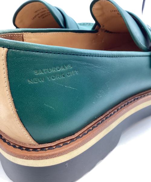 Saturdays NYC（サタデーズ ニューヨーク）Saturdays NYC (サタデーズ ニューヨーク) コインローファー グリーン サイズ:8の古着・服飾アイテム