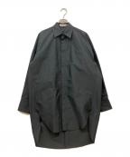 ASTRAETアストラット）の古着「フライフロント ロングシャツ」｜ブラック