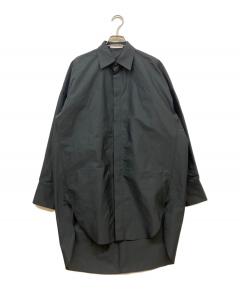 中古・古着通販】Noble (ノーブル) ルナサテンドレープシャツ ブラック