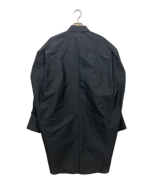 ASTRAET（アストラット）ASTRAET (アストラット) フライフロント ロングシャツ ブラック サイズ:1 未使用品の古着・服飾アイテム