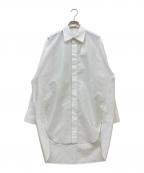 ASTRAETアストラット）の古着「フライフロント ロングシャツ」｜ホワイト
