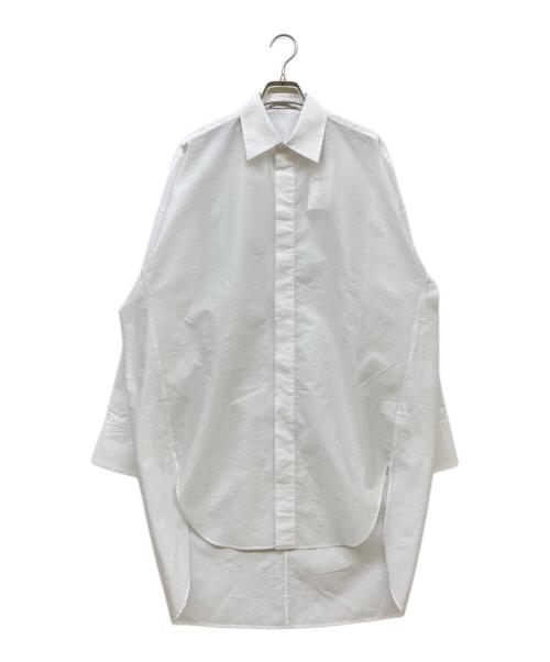 ASTRAET（アストラット）ASTRAET (アストラット) フライフロント ロングシャツ ホワイト サイズ:1 未使用品の古着・服飾アイテム