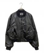 H BEAUTY&YOUTHエイチ ビューティー&ユース）の古着「FAKE LEATHER BLOUSON」｜ブラック