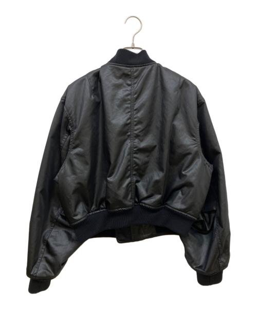 H BEAUTY&YOUTH（エイチ ビューティー&ユース）H BEAUTY&YOUTH (エイチ ビューティー&ユース) FAKE LEATHER BLOUSON ブラック サイズ:Mの古着・服飾アイテム