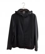 +CLOTHETクロスクローゼット）の古着「Matte Twist Zip Up Hoodie」｜ブラック