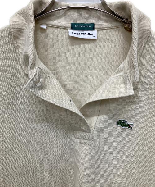 LACOSTE（ラコステ）LACOSTE (ラコステ) BEAMS BOY (ビームスボーイ) 別注ピケワンピース アイボリー サイズ:38の古着・服飾アイテム