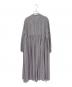 BEARDSLEY (ビアズリー) 先染めギャザーワンピース グレー サイズ:1：12000円