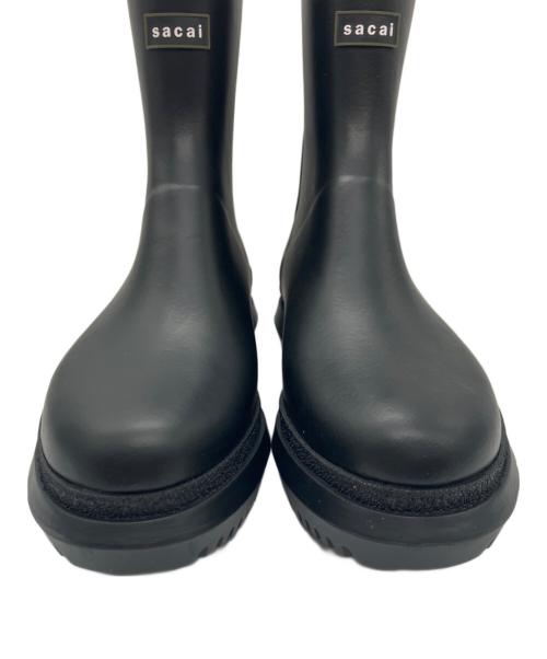sacai（サカイ）sacai (サカイ) Rubber Boots レインブーツ ブラック サイズ:Mの古着・服飾アイテム