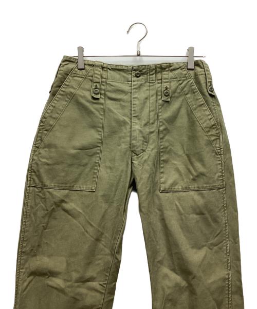 CLOTH&CROSS（クロスアンドクロス）CLOTH&CROSS (クロスアンドクロス) ベイカーパンツ オリーブ サイズ:1の古着・服飾アイテム