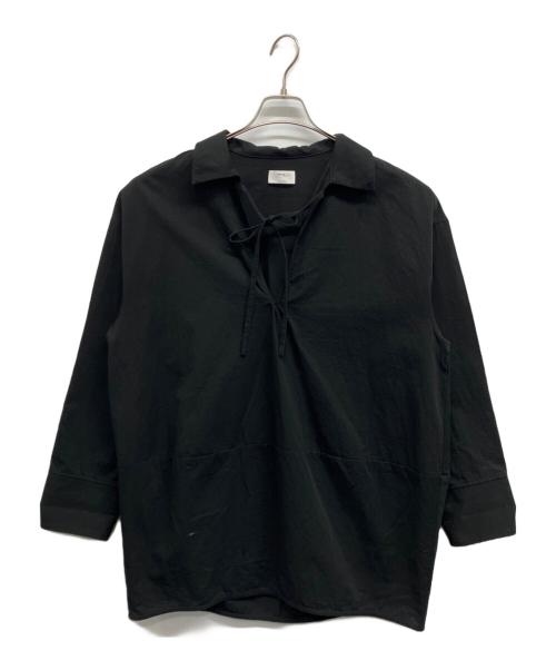 cepie.（セピエ）cepie. (セピエ) Vネックブラウス ブラック サイズ:Freeの古着・服飾アイテム