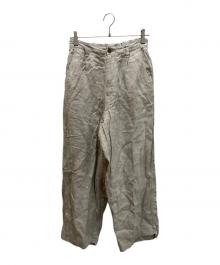 journal standard luxe（ジャーナルスタンダード ラックス）の古着「リネンツイル タックチノ」｜ベージュ
