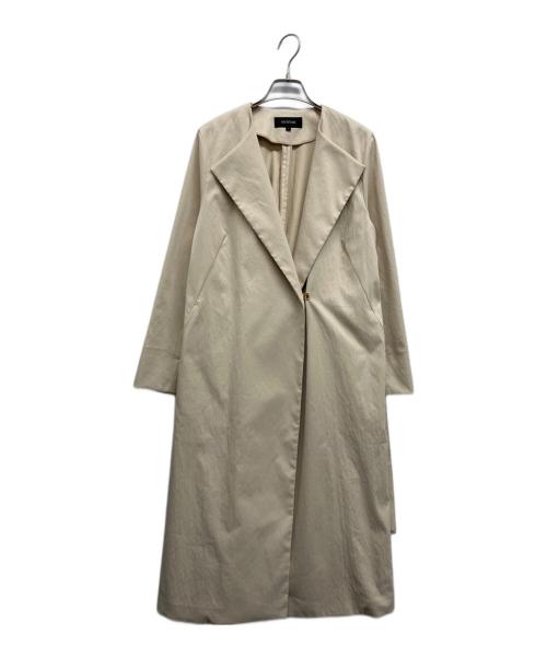 UNTITLED（アンタイトル）UNTITLED (アンタイトル) タスランノーカラーコート ベージュ サイズ:2の古着・服飾アイテム