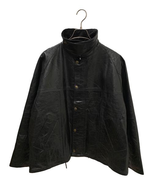 yoused（ユーズド）yoused (ユーズド) LEATHER DRIVERS JKT ブラック サイズ:1の古着・服飾アイテム