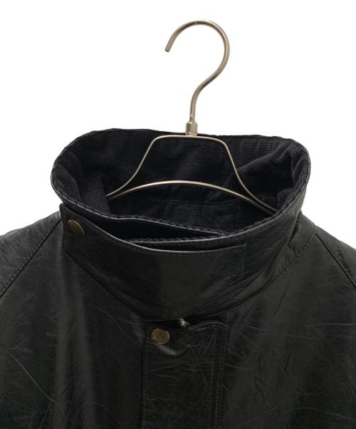 yoused（ユーズド）yoused (ユーズド) LEATHER DRIVERS JKT ブラック サイズ:1の古着・服飾アイテム