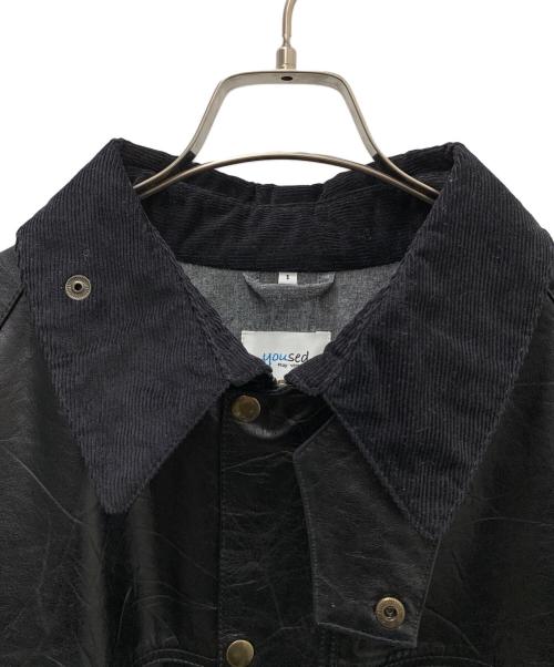 yoused（ユーズド）yoused (ユーズド) LEATHER DRIVERS JKT ブラック サイズ:1の古着・服飾アイテム