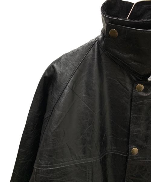 yoused（ユーズド）yoused (ユーズド) LEATHER DRIVERS JKT ブラック サイズ:1の古着・服飾アイテム