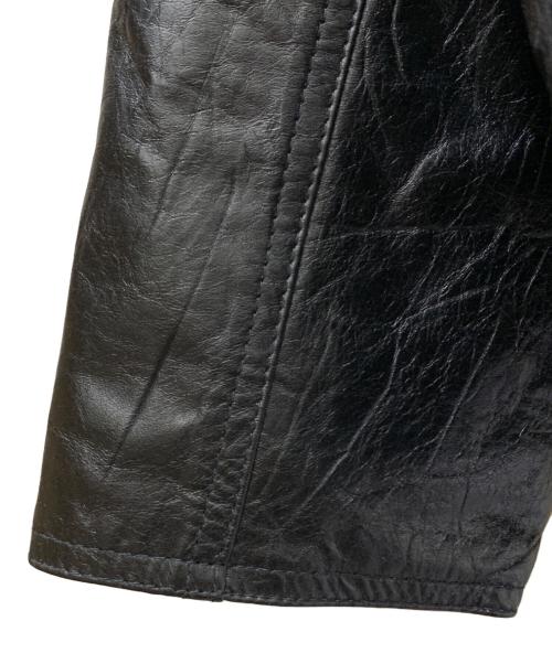 yoused（ユーズド）yoused (ユーズド) LEATHER DRIVERS JKT ブラック サイズ:1の古着・服飾アイテム