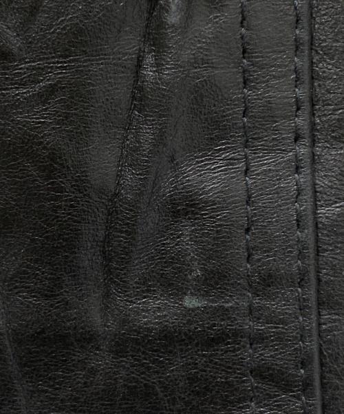 yoused（ユーズド）yoused (ユーズド) LEATHER DRIVERS JKT ブラック サイズ:1の古着・服飾アイテム