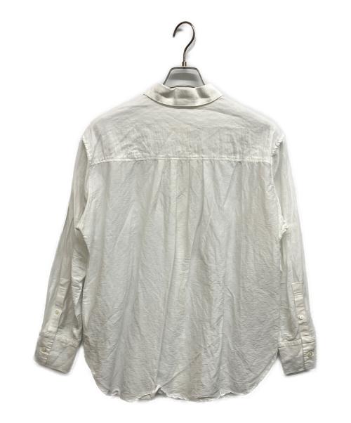 UNTITLED（アンタイトル）UNTITLED (アンタイトル) 手洗い可リネン混ベーシックシャツ ホワイト サイズ:2の古着・服飾アイテム