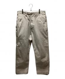 SSZ（エスエスズィー）の古着「STRECH GABA SARROUEL PANTS」｜ベージュ