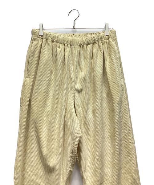 yuan（ユアン）yuan (ユアン) コーデュロイパンツ イエロー サイズ:表記なしの古着・服飾アイテム