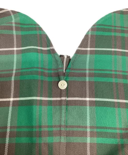 Unlikely（アンライクリー）Unlikely (アンライクリー) Elbow Patch Flannel Work Shirts グリーン×グレー サイズ:Mの古着・服飾アイテム